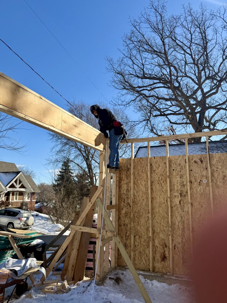 New Garage Construction in Shorewood, MN by A Williams Builders Best Builders in Minnesota